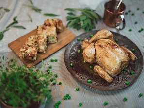 Pečené kuře s nádivkou