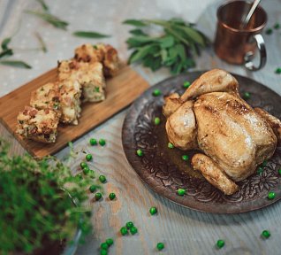 Pečené kuře s nádivkou