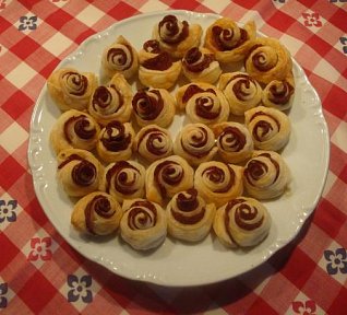 Růžičky z listového těsta