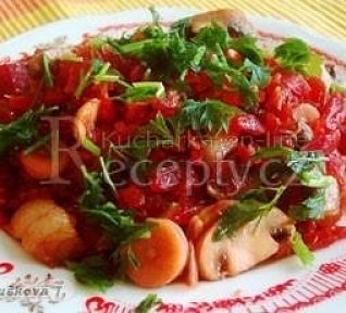 Houbová pánev s řepou