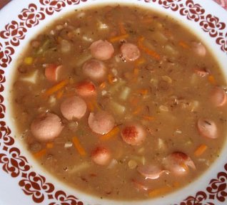 Zeleninová polévka (nejen) s čočkou