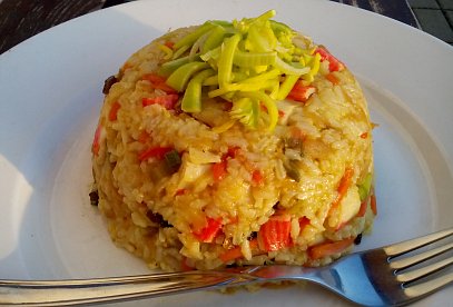 Zeleninové surimi tyčinky s rýží