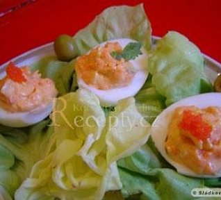 Vejce plněná lososovou pěnou