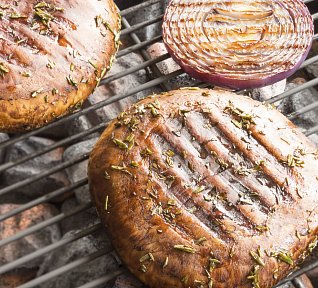 Grilované portobello s bylinkami