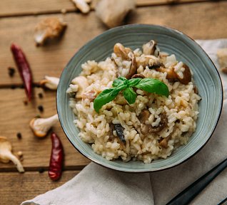 Houbové měšce s rýží nebo s brambory