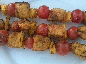 Kuřecí kari špízy