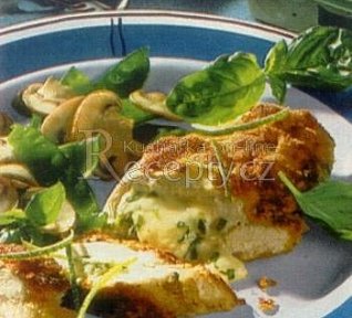 Kuřecí prsa plněná bylinkovým sýrem