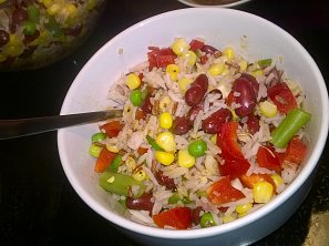 Mexický rýžový salát