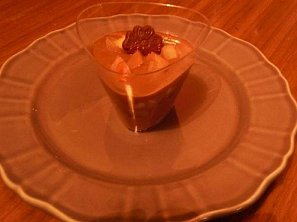 Kakaový pudinkový krém s dušenými jablky