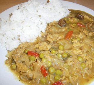 Veganský indický sójový guláš