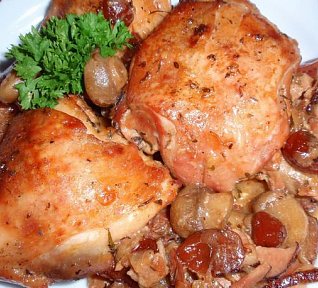 Kuře nejen s brusinkami