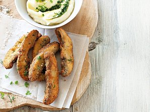 Proužky  portobello ve strouhance