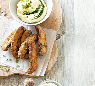 Proužky  portobello ve strouhance