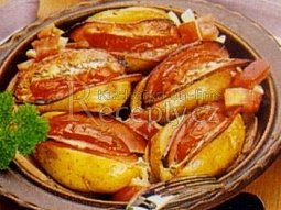 Zapékané plněné brambory