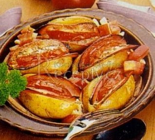 Zapékané plněné brambory