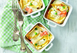 Rychlé lasagne s lososem