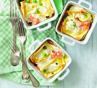 Rychlé lasagne s lososem