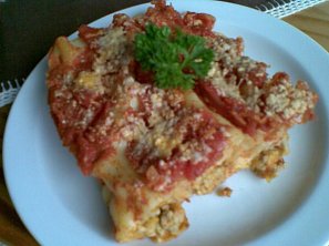 Zapečené cannelloni z trouby v pikantní omáčce