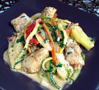 Rychlý pangasius s ananasem