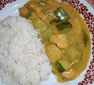 Cuketové kari s masem