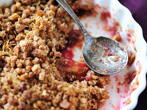 Mrkvový crumble s blumami