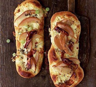 Křupavé placky s hruškami