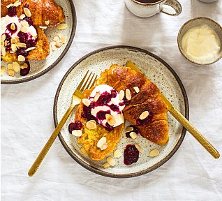Francouzský toast z croissantu