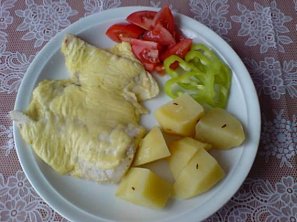 Rybí file zapečené se sýrem a vejci