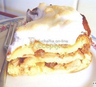 Žemlovka s tvarohem a jablky