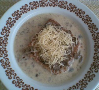 Houbová polévka - Kalábrijská