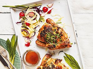 Baby kuřata s medvědím česnekem a citronem