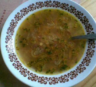 Rychlá uzeninová polévka s rýží