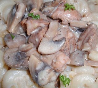 Masové kostky se žampiony