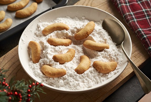 Mandlové vanilkové rohlíčky