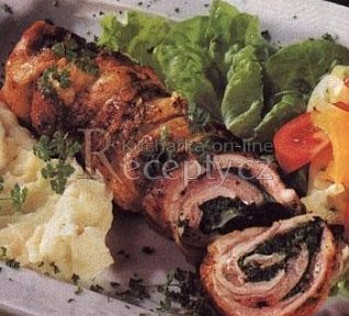 Kuřecí roláda se špenátem