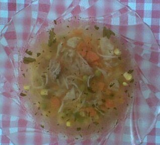 Krůtí nudlová polévka