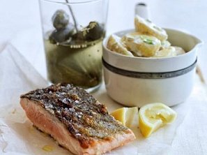 Losos a krémové citronové brambory Losos a krémové citronové brambory