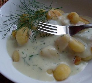 Chřestová omáčka s koprem