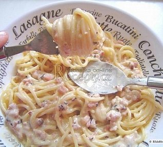 Spaghetti alla Carbonara po italsku Spaghetti alla Carbonara po italsku