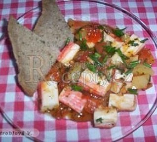 Krabí tyčinky jako lečo