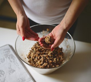 Ořechové kuličky - nepečené