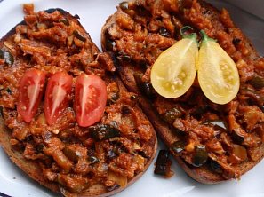 Cuketová směs se slaninou