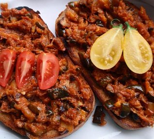 Cuketová směs se slaninou