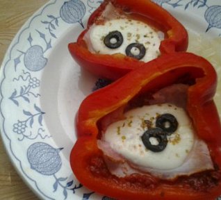 Dušené plněné papriky