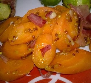 Hořčičná pečená mrkev