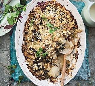 Gratinované kedlubny s kapustou