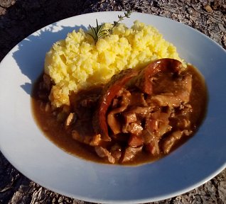 Dušené vepřové á la ražničí