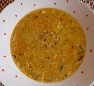 Pórková polévka s mrkví