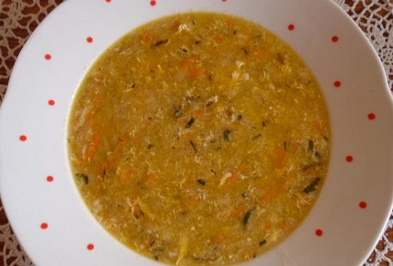 Pórková polévka s mrkví
