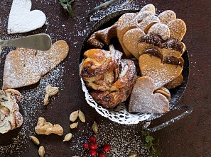 Linecká srdíčka s ořechy